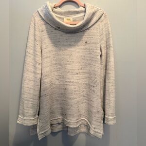 Anthropologie Maeve Light Gray Cowl Neck Sweater Medium